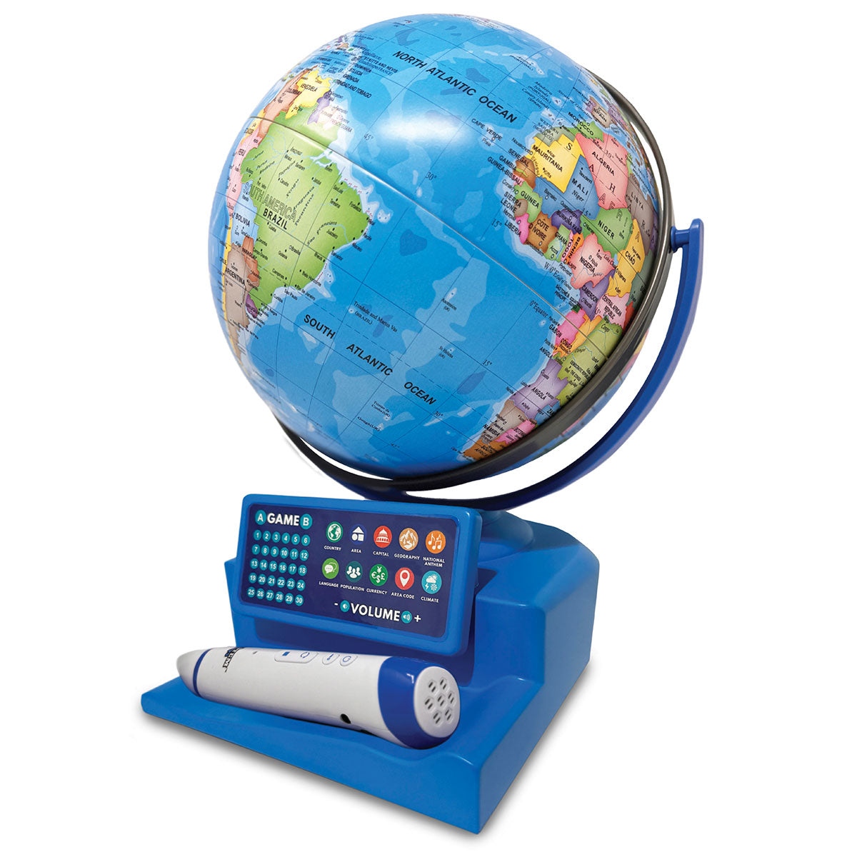 Interactieve sprekende wereldbol