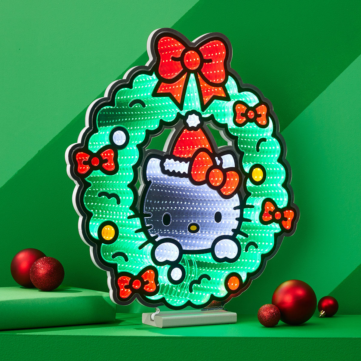 Corona de luz LED infinita de Hello Kitty
