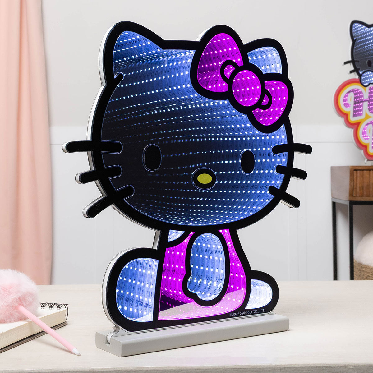 Luz LED de infinito de Hello Kitty