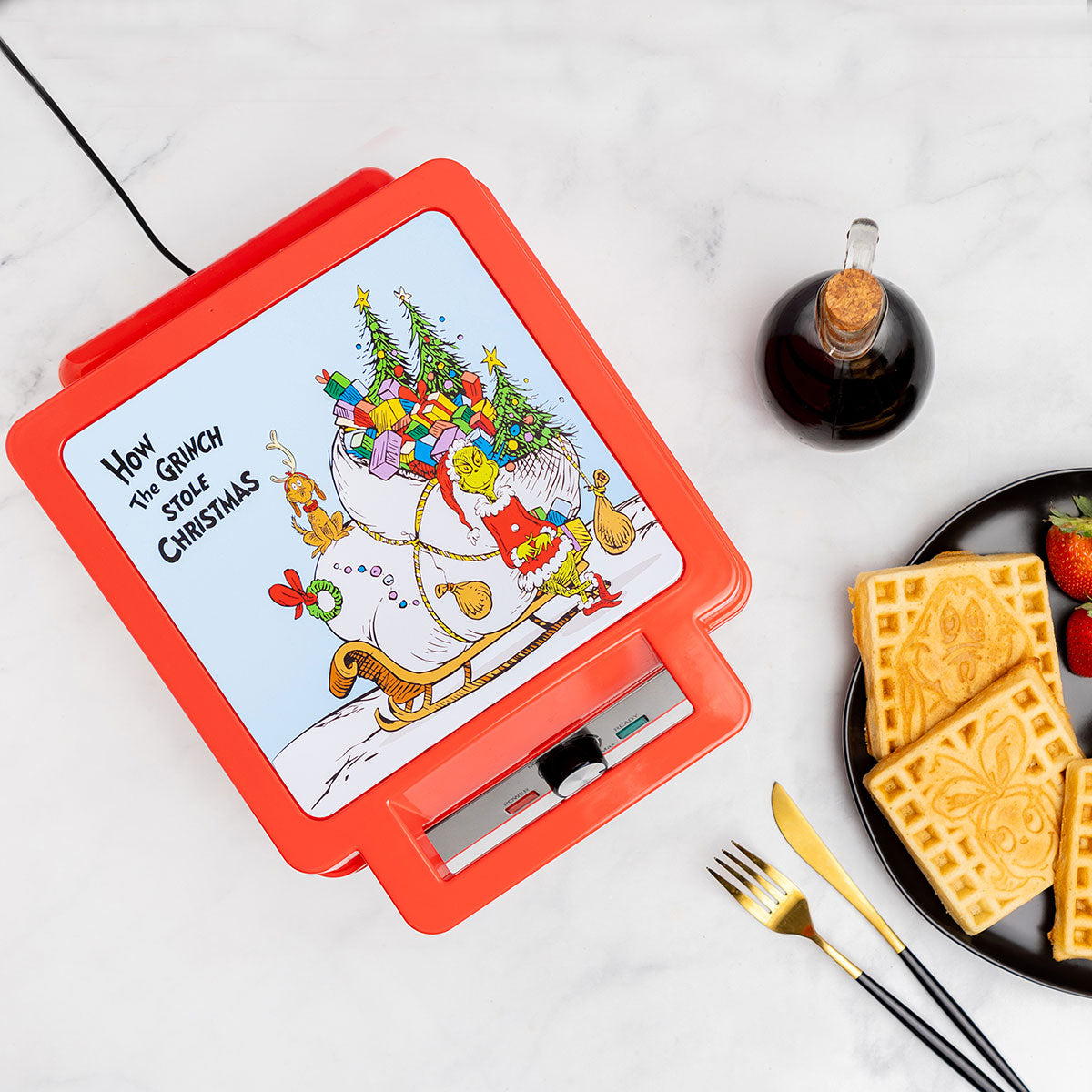 Wafflera de personajes festivos de lujo