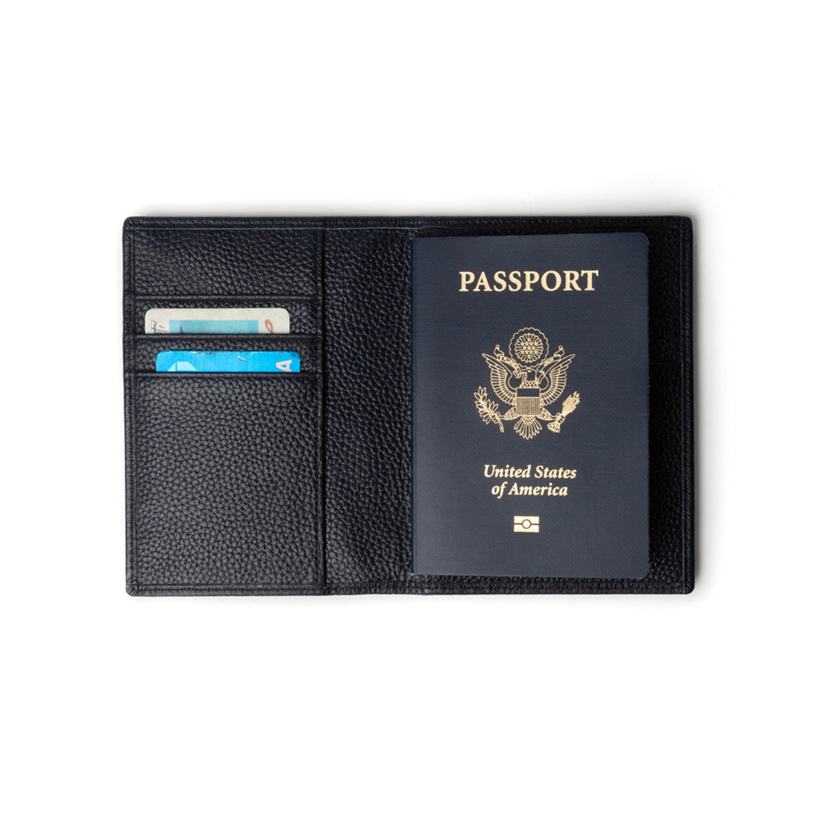 Personalisierter Stanford-Reisepasshalter aus echtem Leder von Brouk and Co