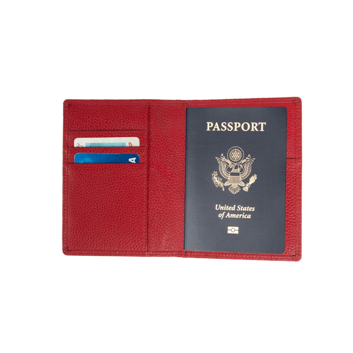 Personalisierter Stanford-Reisepasshalter aus echtem Leder von Brouk and Co
