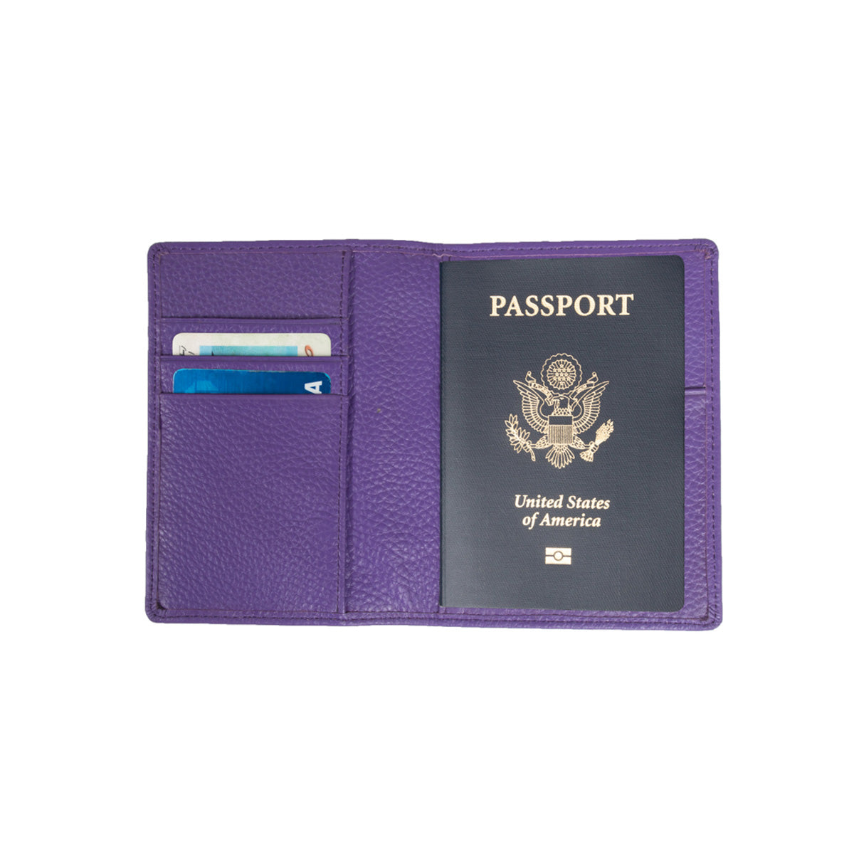 Personalisierter Stanford-Reisepasshalter aus echtem Leder von Brouk and Co