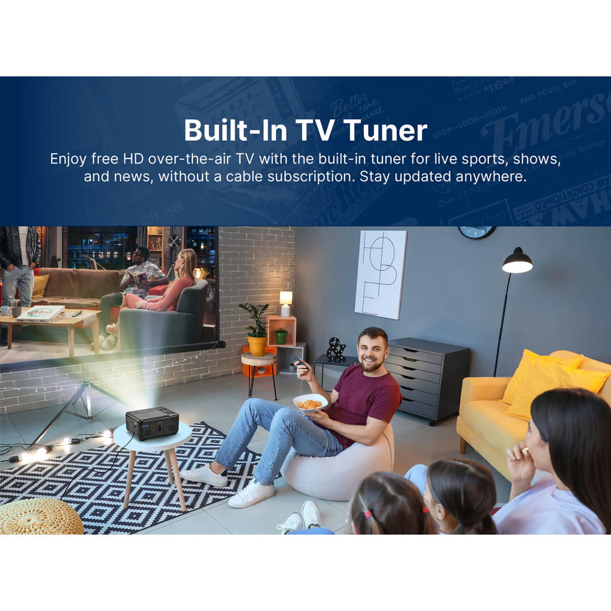 Heimkino-Projektor mit TV-Tuner