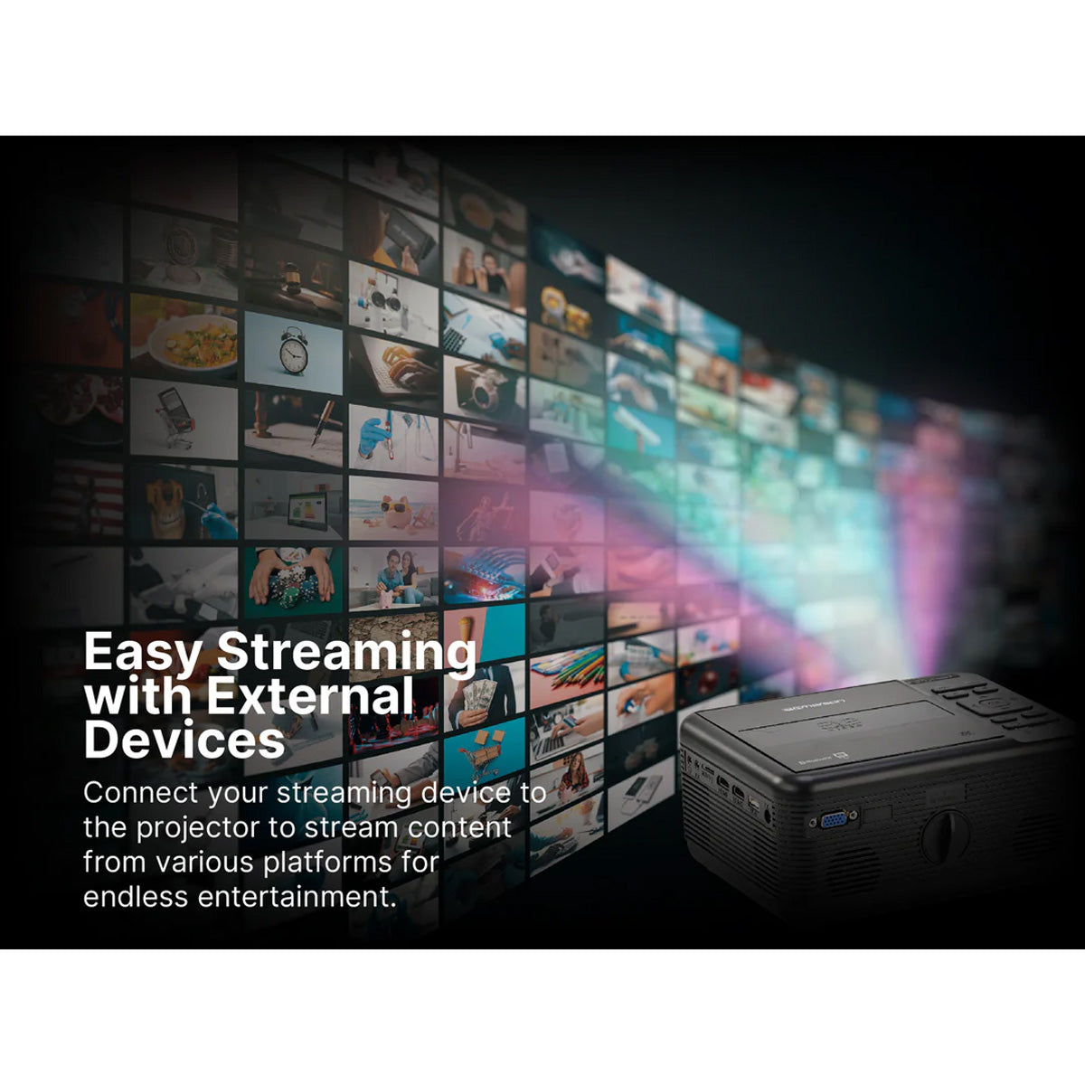 Heimkino-Projektor mit TV-Tuner