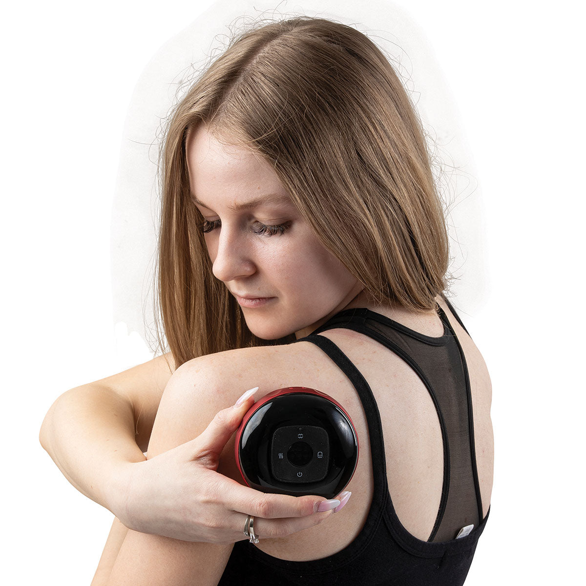 Elektrisch cupping-massageapparaat met rood licht