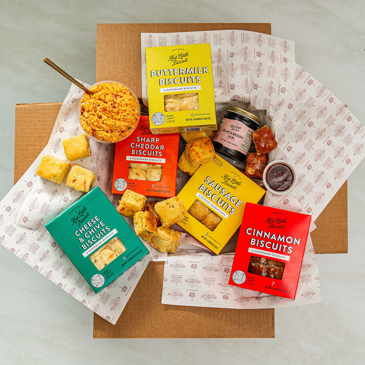 Geschenkset mit Keksen und Aufstrich