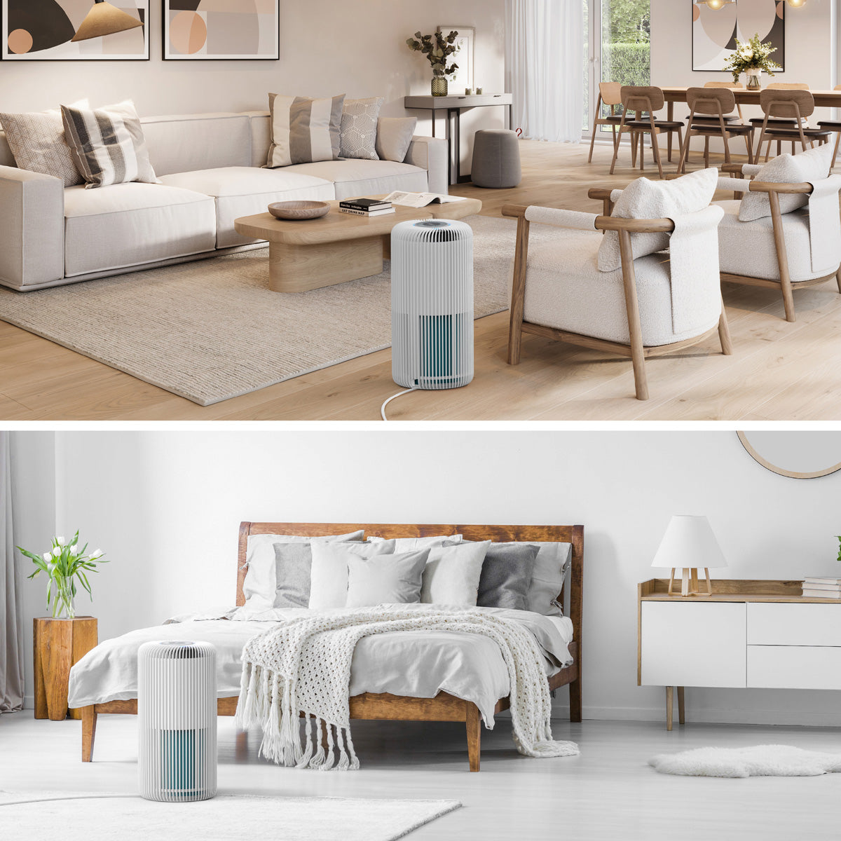 Intelligenter 5-Stufen-Luftreiniger mit HEPA-Filter und UV-C-Licht