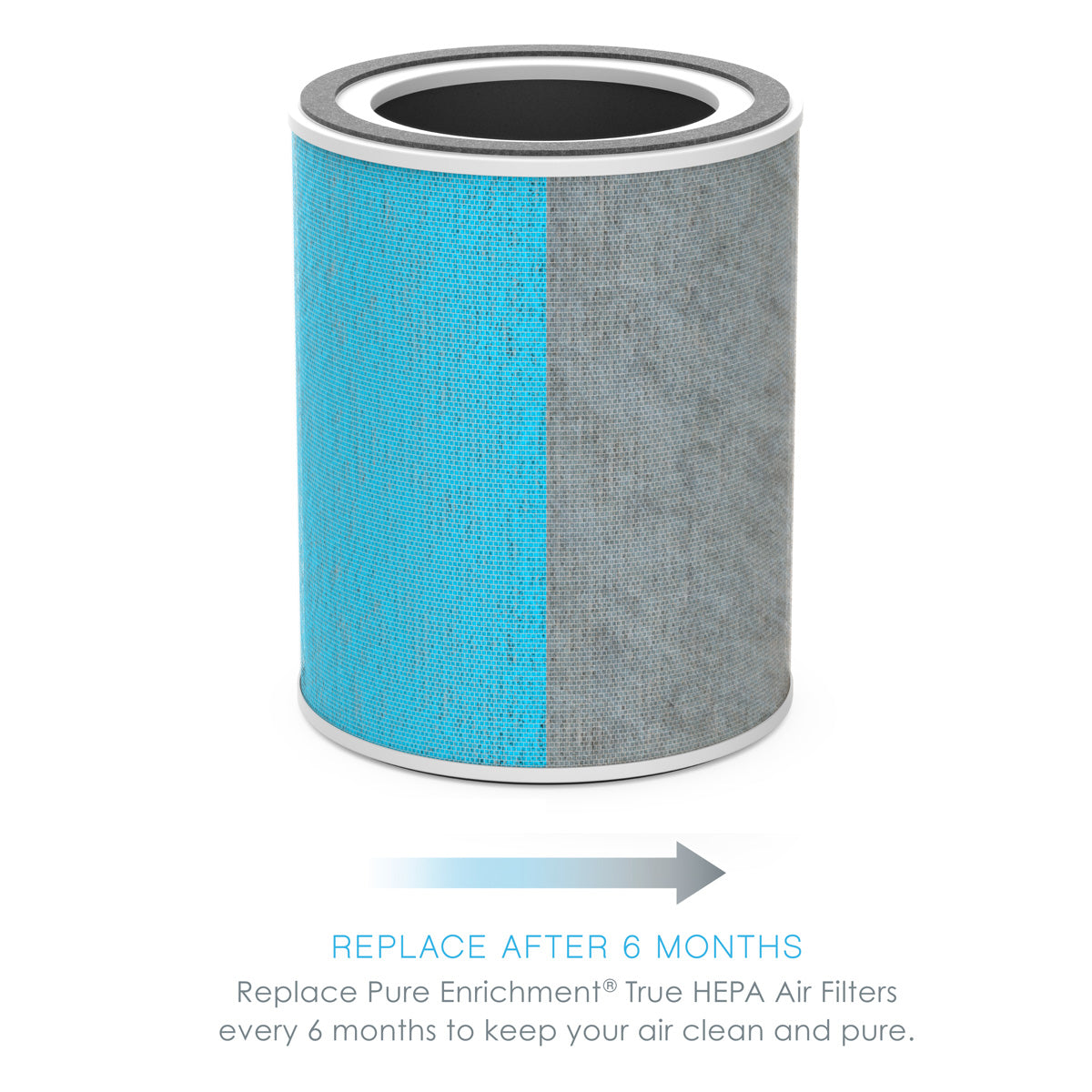 Intelligenter 5-Stufen-Luftreiniger mit HEPA-Filter und UV-C-Licht