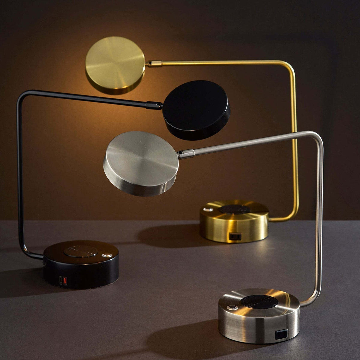 Contemporary Charging Desk Lamp