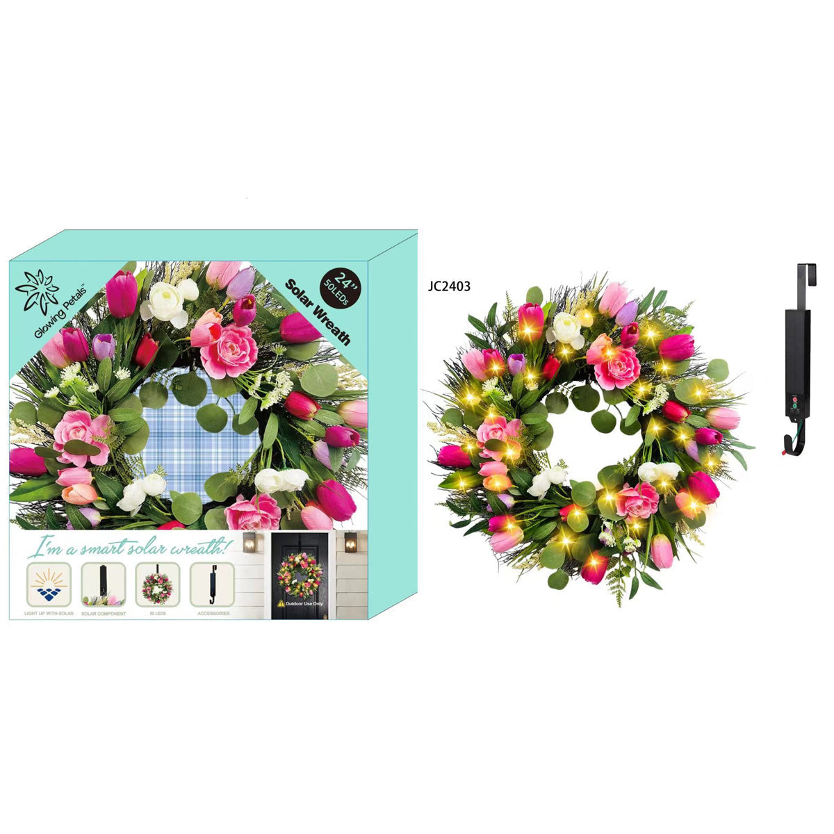 Corona solar LED de 24''