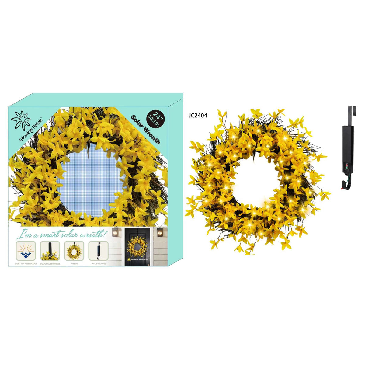Corona solar LED de 24''