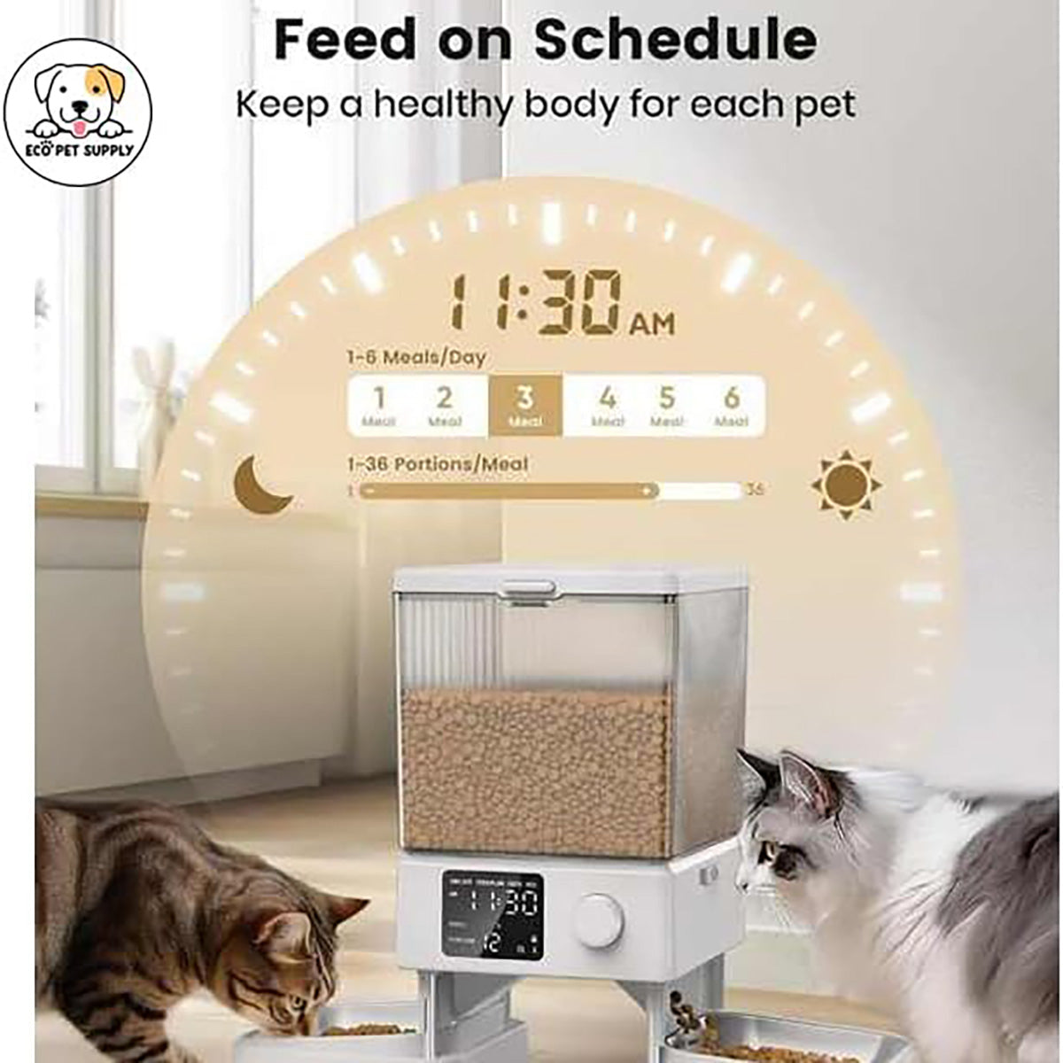 Dualer intelligenter Katzenfutterautomat