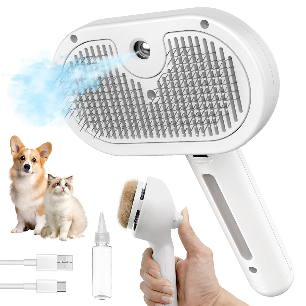 Cepillo de vapor para mascotas