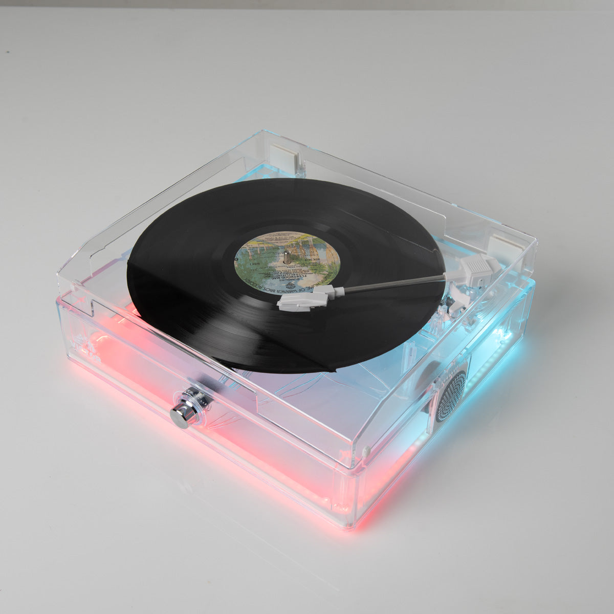 Transparenter Plattenspieler
