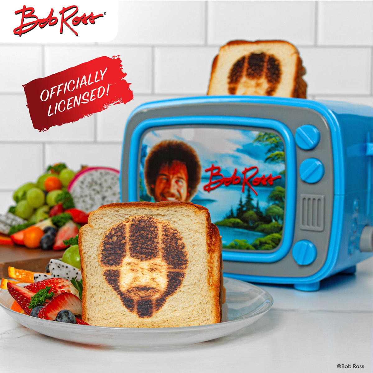 Retro-TV-Charakter-Toaster