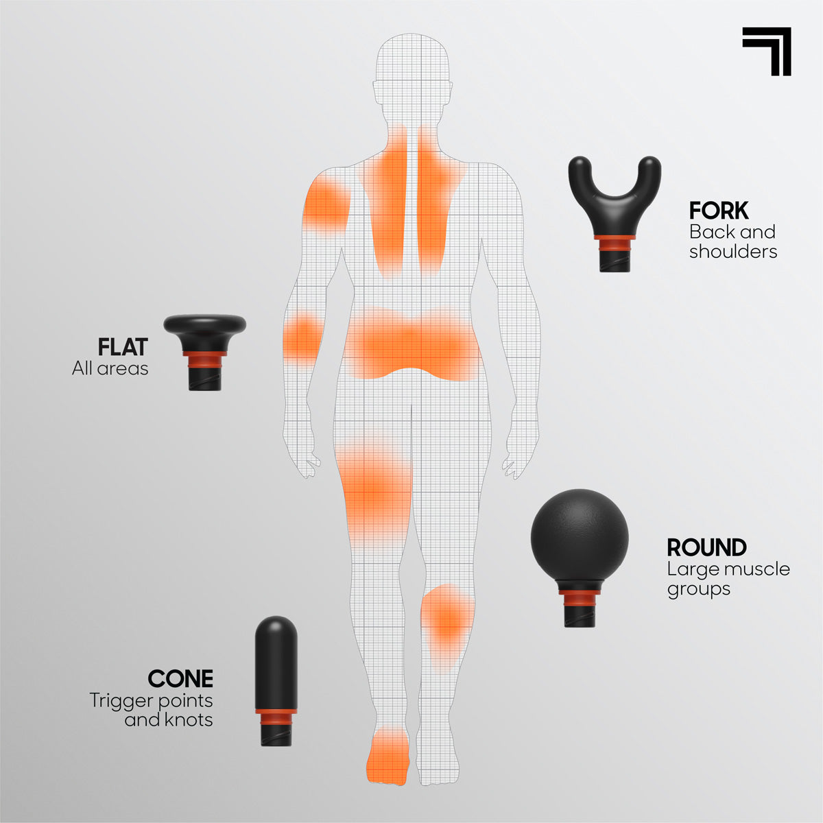 Powerboost Move Draagbaar Percussie Massageapparaat Aero