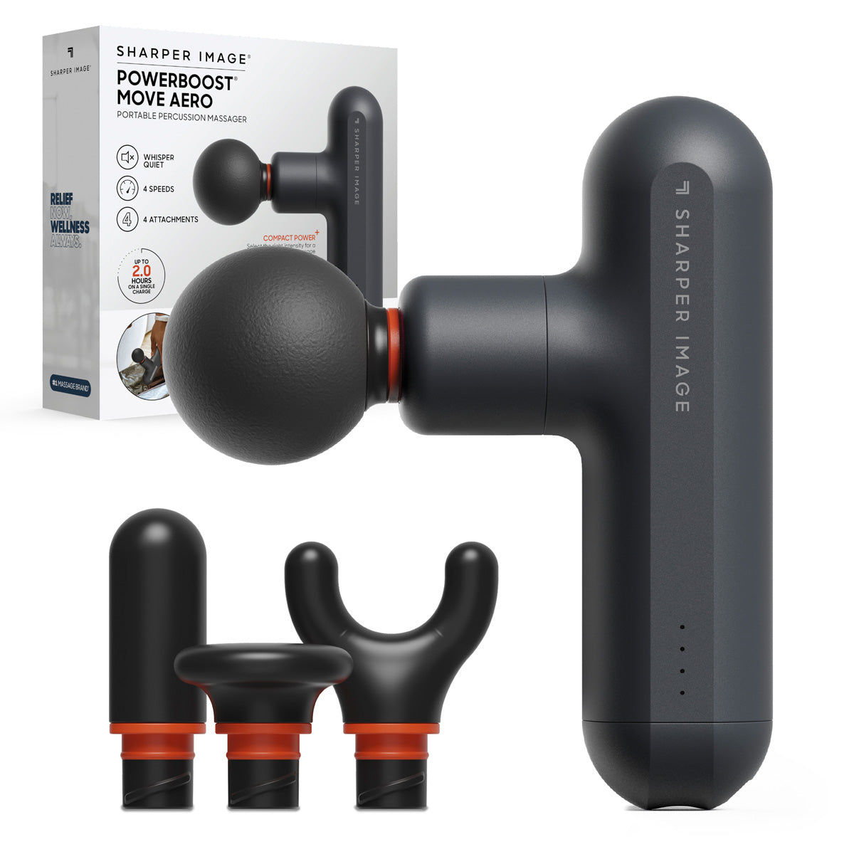 Powerboost Move Draagbaar Percussie Massageapparaat Aero