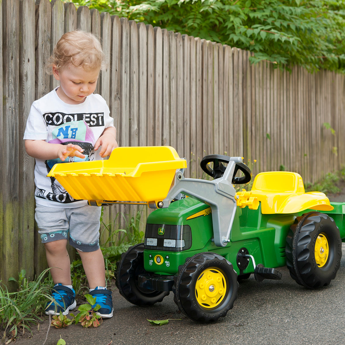 John Deere Trettraktor mit Frontlader