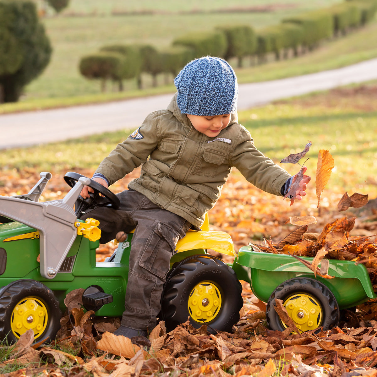 John Deere Trettraktor mit Frontlader
