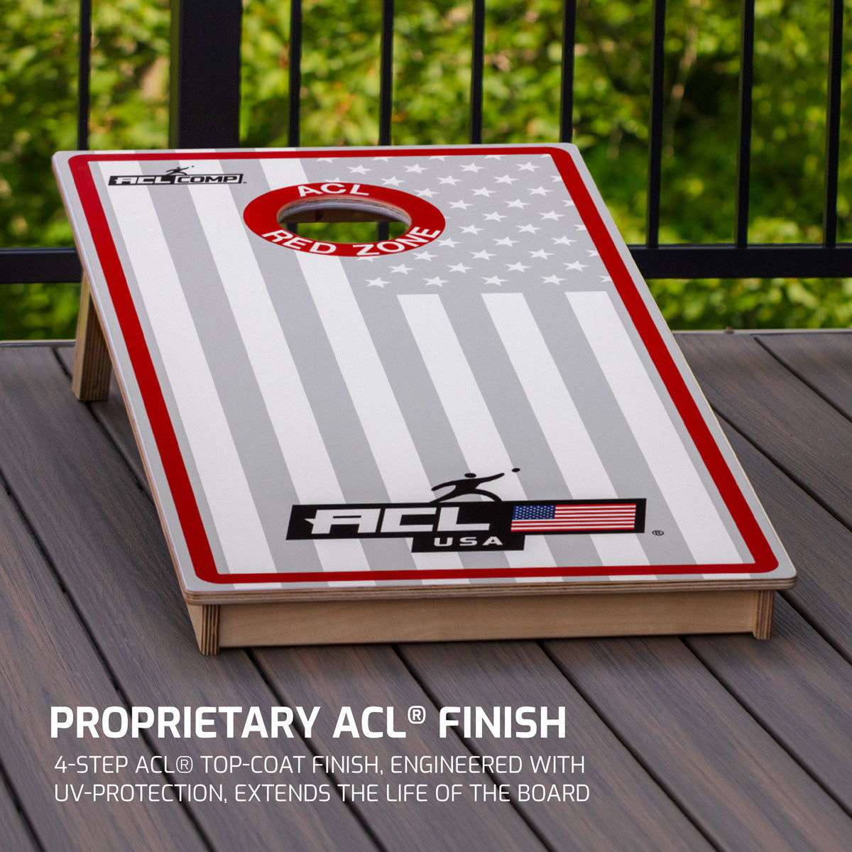 American Cornhole League ACL COMP 2x4 Cornhole-Board - USA Edition