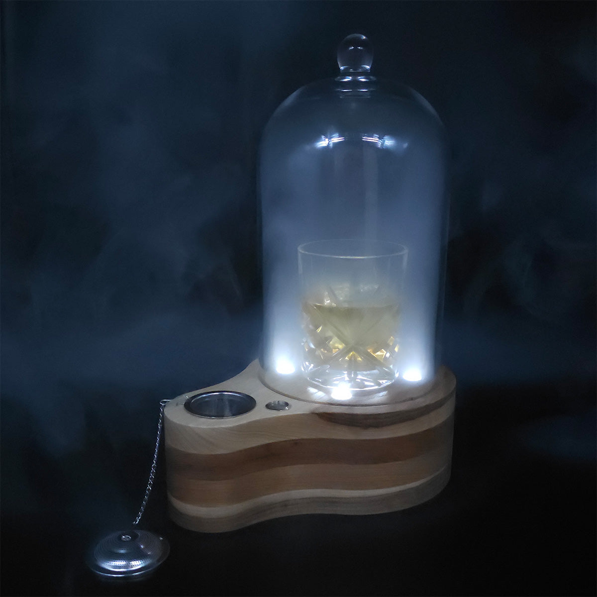 Cocktail-Räucherset mit Glasglocke