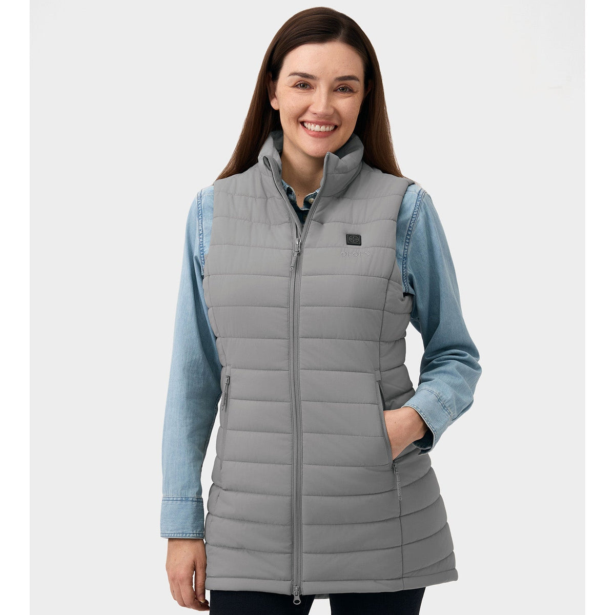 Women's Heated Long Puffer Vest