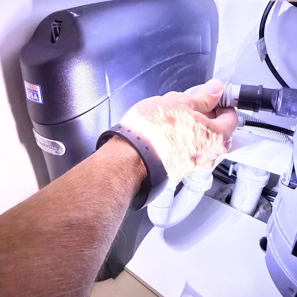 360° handsfree dubbele zaklamp voor om de pols