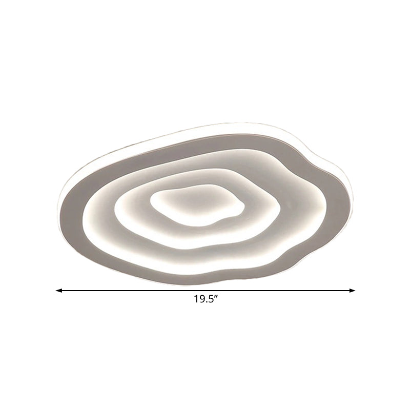 LED plafondlamp opbouw 16"/20"/24" rond wit acryl plat armatuur warm & koel wit voor slaapkamer keuken woonkamer gang