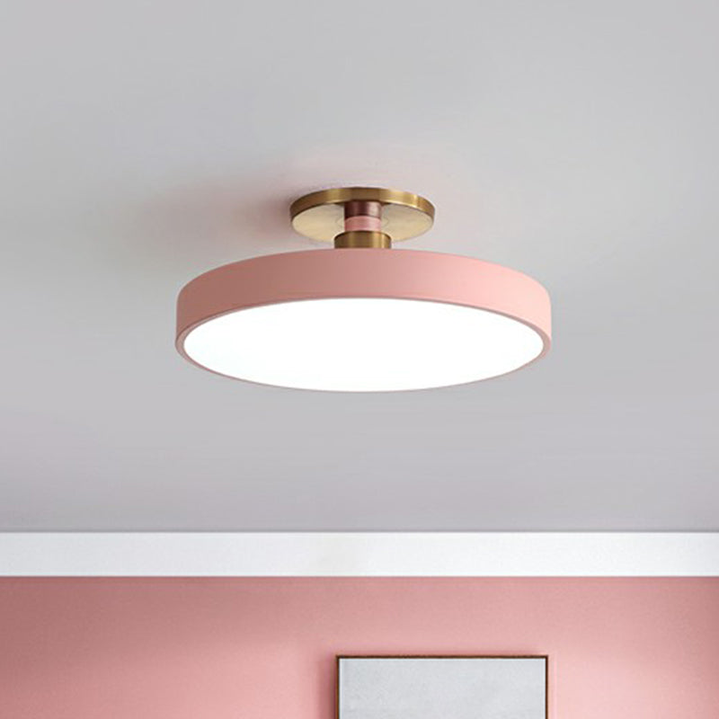 LED Ceiling Light Modern Acrylic Flush Mount for Kids Bedroom Nursery Playroom Round Minimalist Design 12 16 20 24 Inch Diameter Options