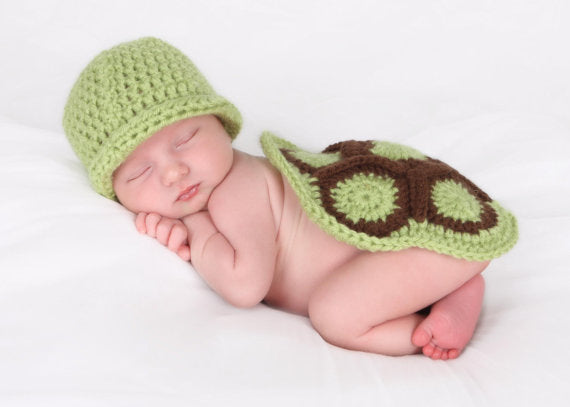 Explosion models hand-woven hundred days baby photography suits hooks wild newborn photography props small turtle modeling