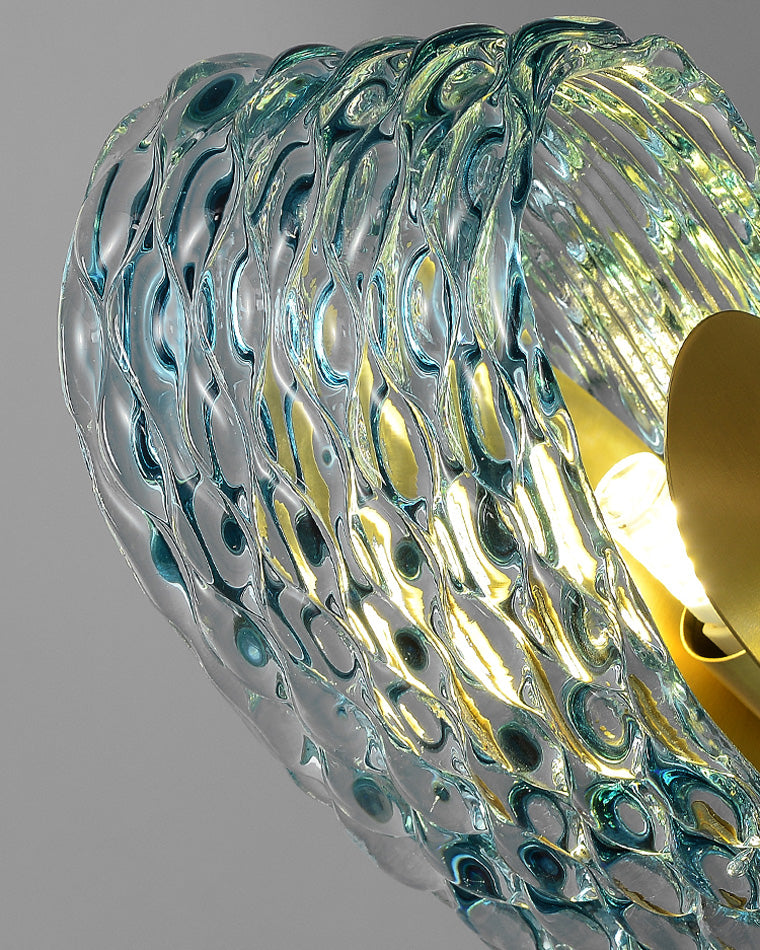 19-Light Glass Ceiling Fixture with Peacock Art Design for Dining Rooms & Large Spaces | Thomler