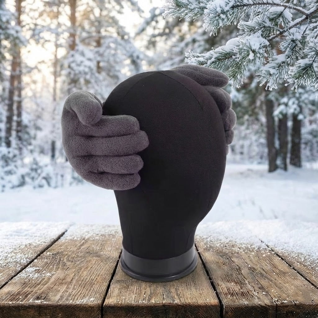 Plush Hand-Shaped Ear Warmers – Padded Winter Earmuffs for Men & Women