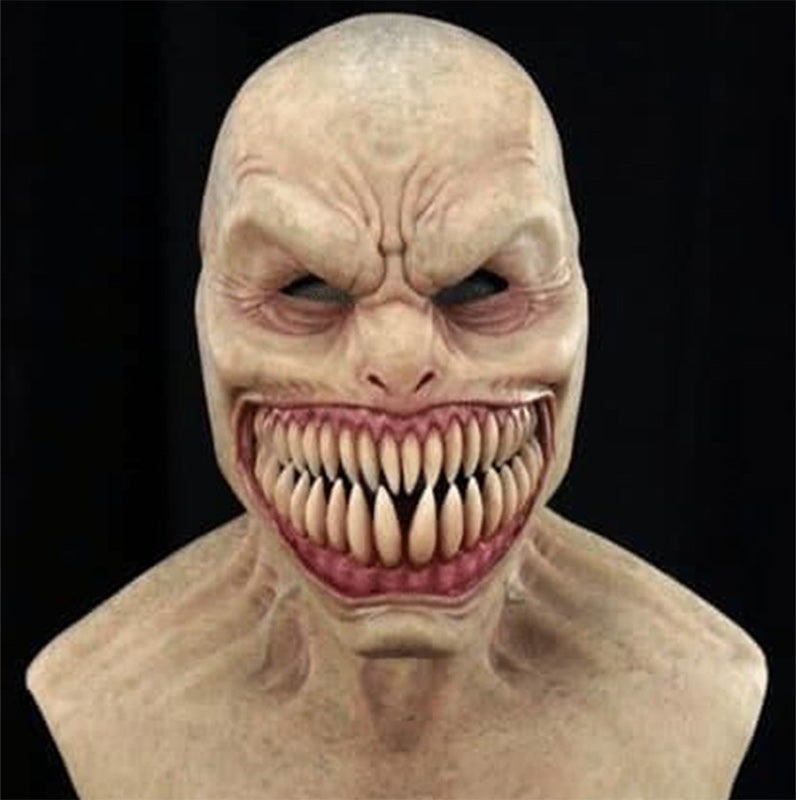 Vollgesichtsmaske für Erwachsene – Kostüm-Kopfbedeckung aus Naturlatex für Halloween, Theater & Cosplay-Events