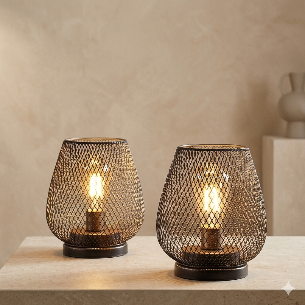 Portable Rechargeable LED Accent Lamp Metal Dimmable Cordless Battery Powered Indoor Outdoor Dining Patio Nightstand Ambient Mood Lighting | Thomler