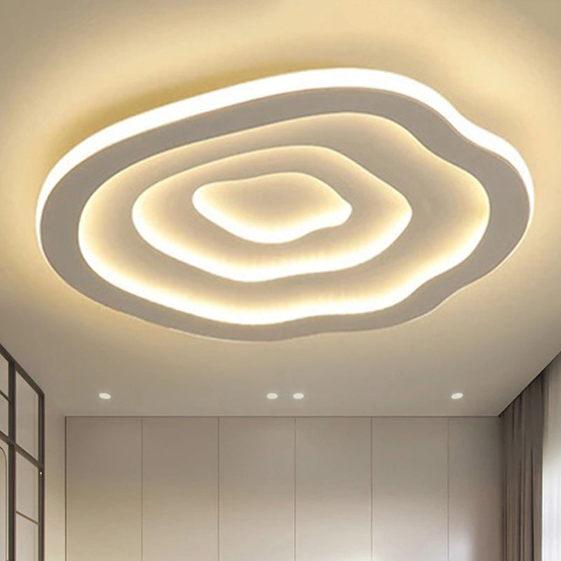 LED plafondlamp opbouw 16"/20"/24" rond wit acryl plat armatuur warm & koel wit voor slaapkamer keuken woonkamer gang