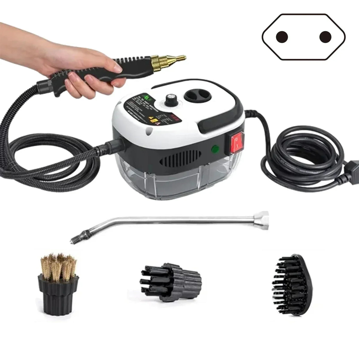 High-Pressure Steam Cleaner with 6 Adjustable Settings for Kitchen, Bathroom, Appliances, and Whole Home Deep Cleaning