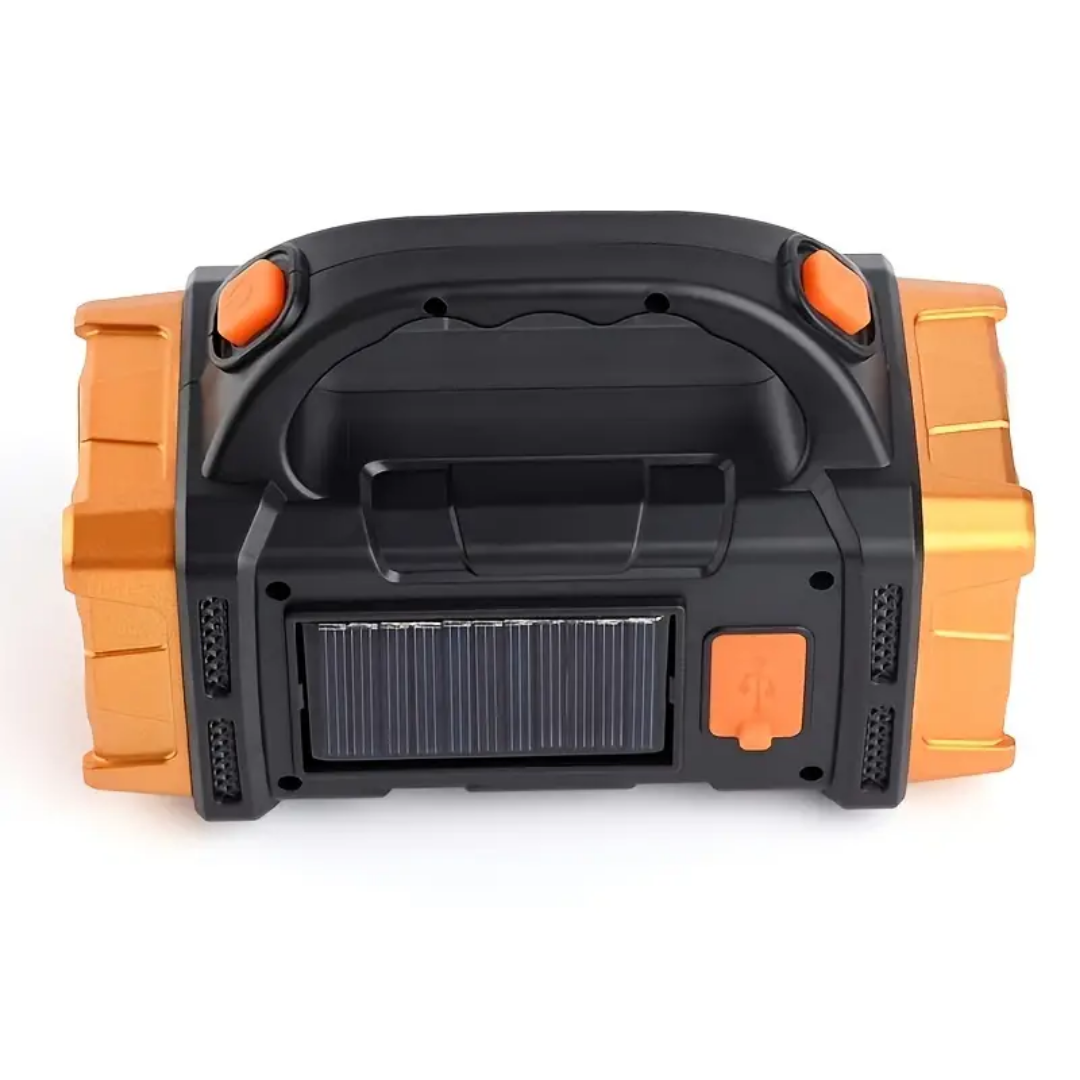 Solar LED Camping Lantern with Power Bank 6 in × 2.8 in Waterproof Emergency Light Strobe Mode Rechargeable Outdoor Torch for Hiking Roadsid | Thomler
