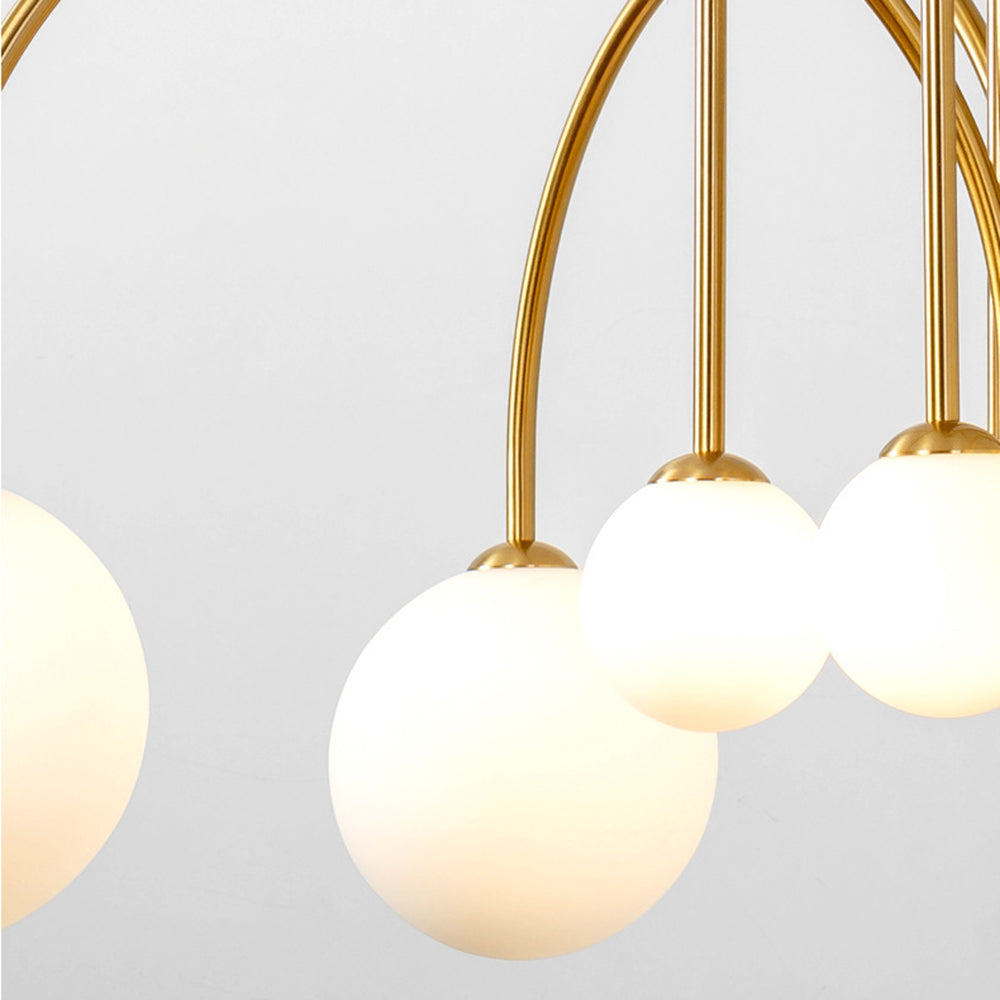 Swallow-Inspired G9 Pendant Light with Adjustable Chain, Metal & Glass Shades for Dining Room, Bedroom & Living Room Overhead Lighting | Thomler