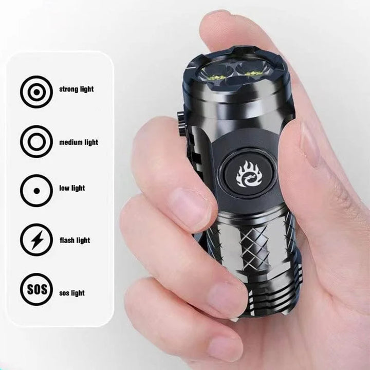 Three-Eyed Monster Mini Flash Power LED-zaklamp