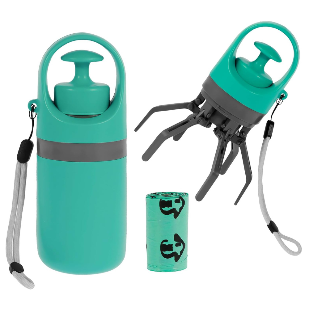 Dog Waste Scoop Claw with Bag Dispenser