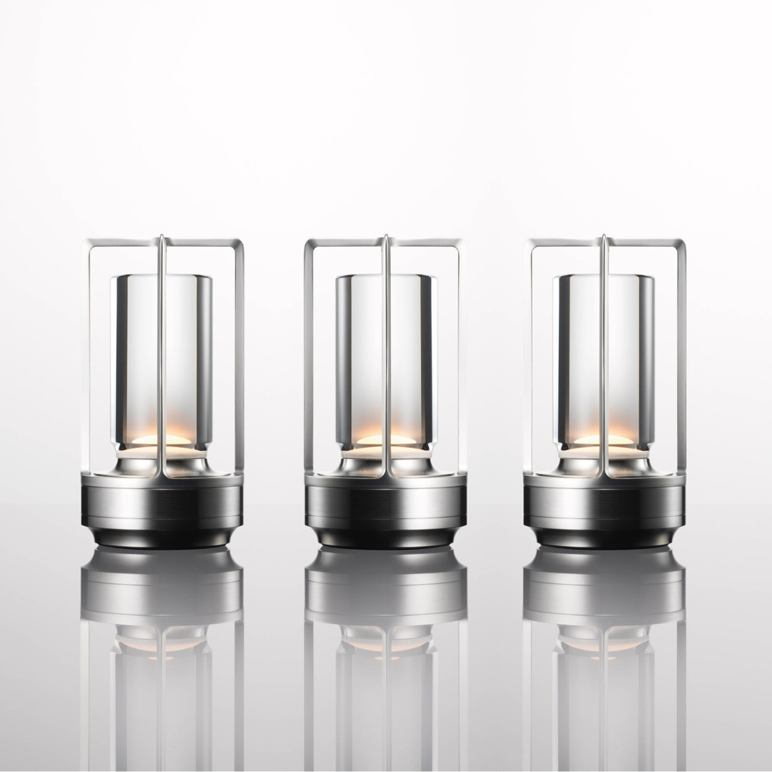 Draadloze, aanraakgevoelige led-bureaulamp met dimfunctie en USB-oplaadpoort voor slaapkamer, kantoor en nachtkastje – Waterdicht, draagbaar leeslampje – 36 uur batterijduur | Thomler