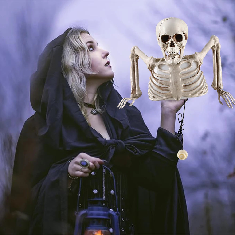 Lichtgevende schedel als Halloween-decoratie