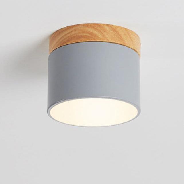 Compact Surface-Mount LED Light Fixture 4 in Round Multi-Color Adjustable Temperature for Entryways