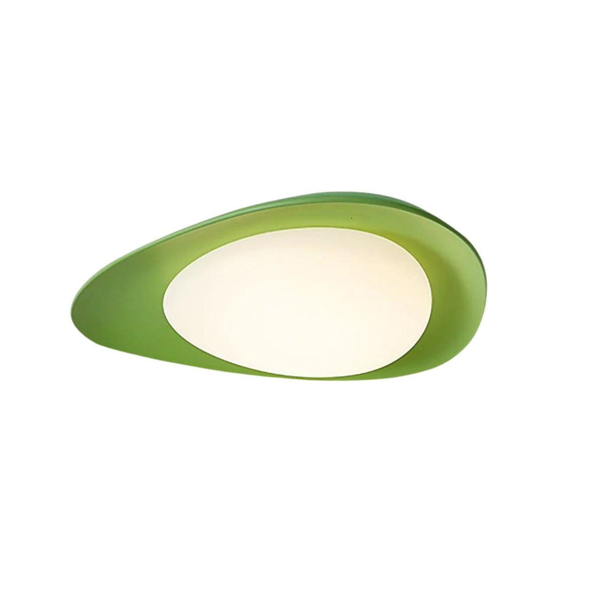Flush Mount Ceiling Light Botanical Leaf Design Green 16 Inch Adjustable LED for Bedroom Kitchen Dining Room Natural Decor | Thomler