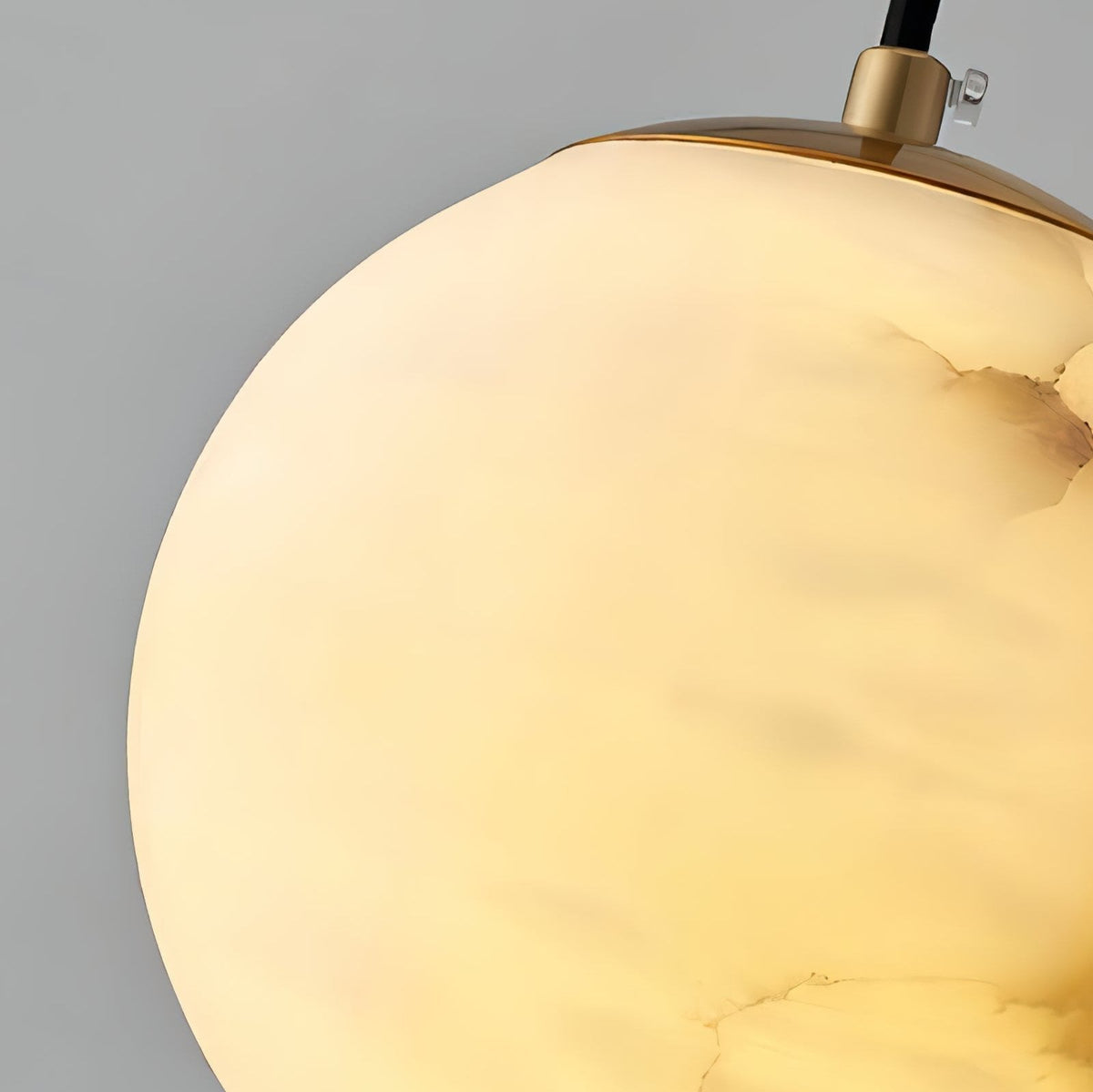 Hängende Deckenleuchte Stone Globe, 10-15 cm, verstellbares Kabel, moderne minimalistische Leuchte für Schlafzimmer, Esszimmer, Küche, Wohnbereich, Eingangsbereich