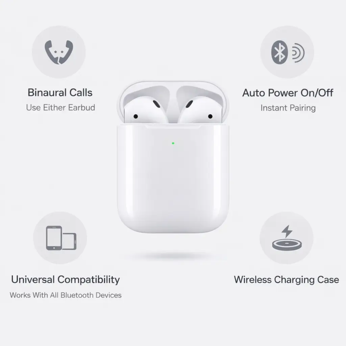 Wireless Earbuds with Charging Case – Bluetooth 5.3 In-Ear Headphones with Mic for Running, Workouts & Daily Use | Thomler