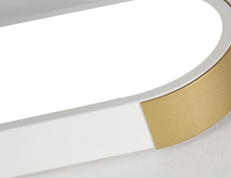 26-Inch Round LED Ceiling Light with 3 Color Modes, Modern Low-Profile Fixture for Bedroom Living Room Hallway Office Kitchen Bathroom, Iron | Thomler