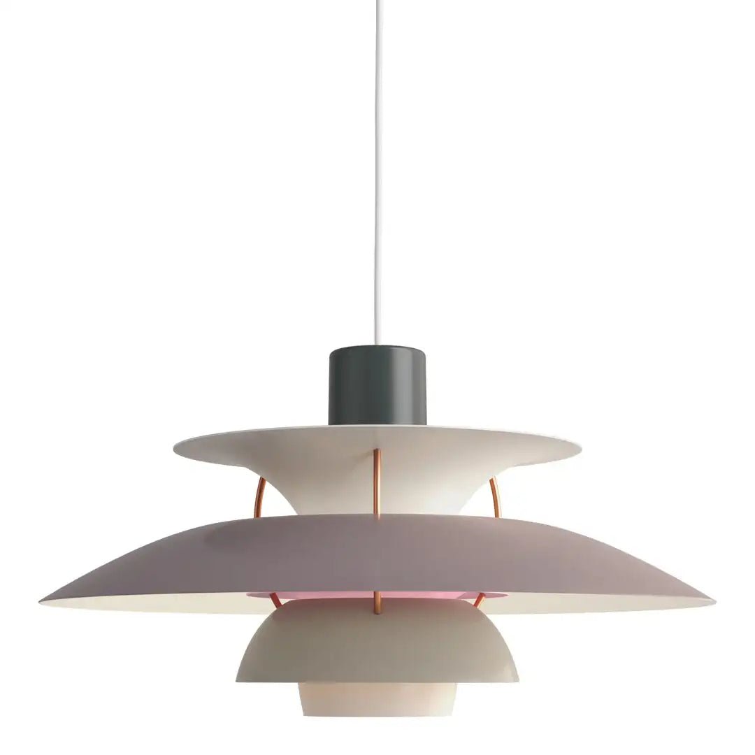 Layered Metal Pendant Light E27 Socket Minimalist Hanging Fixture for Kitchen Island Dining Table Nordic Style Ambient Ceiling Lamp Green Gr | Thomler