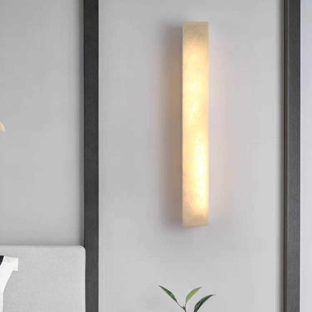 Outdoor LED Sconce Resin Vertical Design 24 in Weatherproof Patio Entry Porch Fixture Modern Exterior Lighting for Home Walkways | Thomler